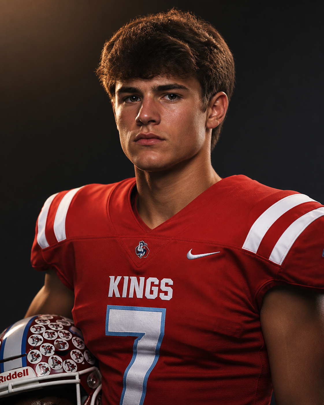 Kings Knights football player on the field